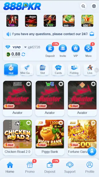 888pkr game types